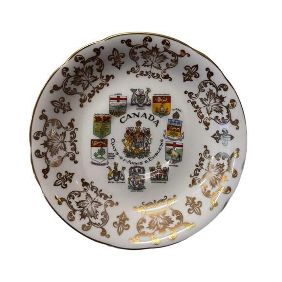 Other - Vintage Canada Coats of Arms Replacement Saucer 5.5” Paragon